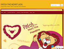 Tablet Screenshot of patchtheheartlion.com